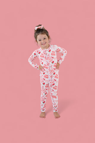 BERRY SWEET BIRTHDAY DREAM RUFFLE ROMPER