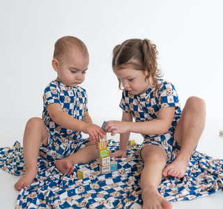 CoComelon x Dream Big Little Co JJ STARRY NIGHT CHECKERS DREAM BLANKET