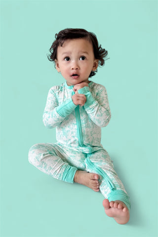 SEAFOAM TIE DYE DREAM ROMPER