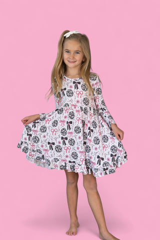 MIDNIGHT DISCO DARLING DREAM RUFFLE DRESS