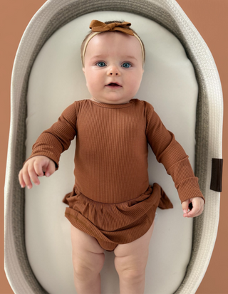 ESPRESSO LONG SLEEVE DREAM BODYSUIT DRESS
