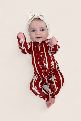 MISTLE-BOWS DREAM RUFFLE ROMPER