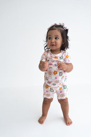 CoComelon x Dream Big Little Co JJ RAINBOW CHECKERS DREAM SHORT SET