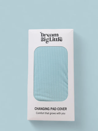 HAZY BLUE RIB DREAM CHANGING PAD COVER