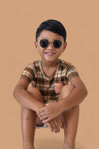 HARVEST TARTAN DREAM POCKET TEE