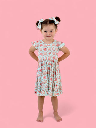 COASTAL COWGIRL CAP SLEEVE DREAM RUFFLE DRESS