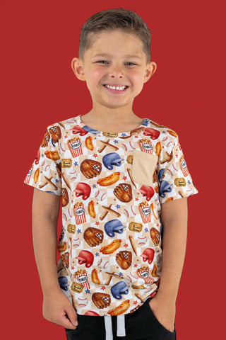 TAKE ME OUT TO THE BALL GAME DREAM POCKET TEE