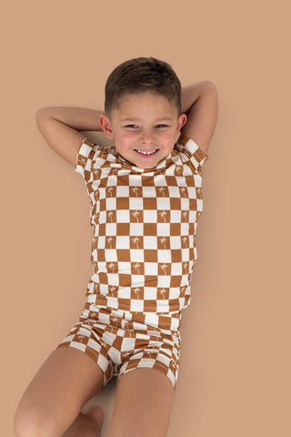 EXCLUSIVE SANDY BEACH CHECKERS DREAM SHORT SET
