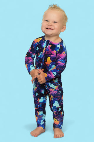 GLOWIN' GHOSTIES DREAM ROMPER