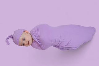 AMETHYST RIB DREAM SWADDLE & BEANIE