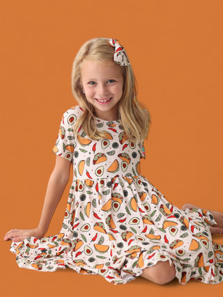 EXCLUSIVE TACO TUESDAY DREAM RUFFLE DRESS