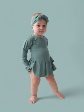 SAGE RIB DREAM BODYSUIT DRESS