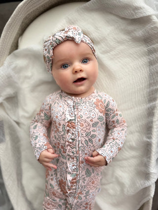 AUTUMN BLOSSOM DREAM RUFFLE ROMPER