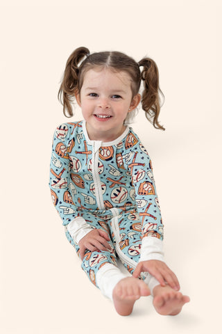 BASEBALL SMILEY DREAM ROMPER