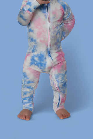 COTTON CANDY TIE DYE DREAM ROMPER