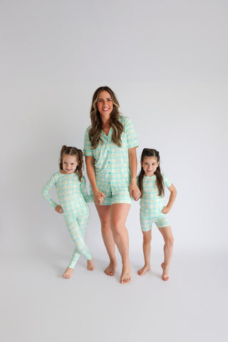 CITRUS GINGHAM WOMEN’S DREAM SHORT SET