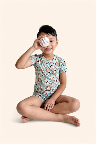 BASEBALL SMILEY DREAM SHORT SET