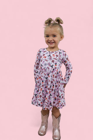 EXCLUSIVE BLAKELY'S MAGICAL HALLOWEEN DREAM RUFFLE DRESS