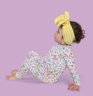 BOW GARDEN DREAM RUFFLE ROMPER