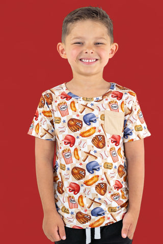 TAKE ME OUT TO THE BALL GAME DREAM POCKET TEE