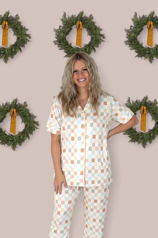 MUTED CHECKERS WOMEN'S FLARE DREAM SET