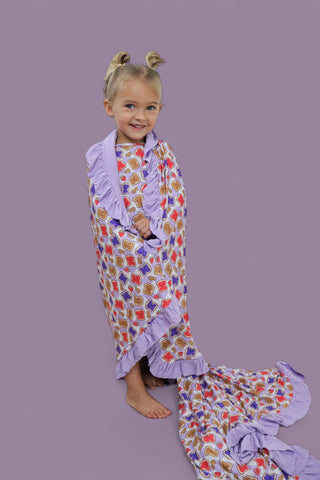 EXCLUSIVE PEANUT BUTTER JELLY TIME DREAM RUFFLE BLANKET