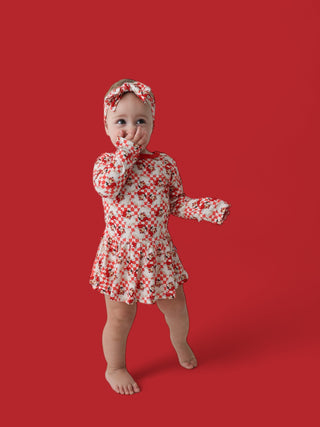 JOLLY SANTA CHECKERS DREAM BODYSUIT DRESS