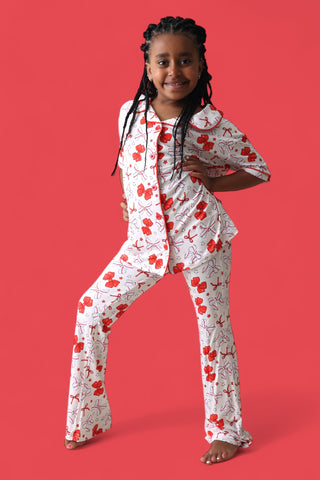 PITCH PERFECT BOWS SHORT SLEEVE DREAM GIRL'S FLARE SET