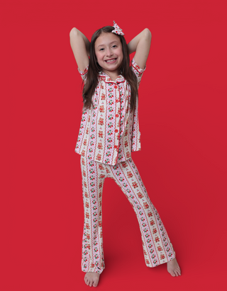 BERRY BEAR BLISS DREAM GIRL'S FLARE SET