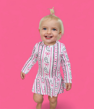 BOO AND BOWS LONG SLEEVE DREAM BODYSUIT DRESS