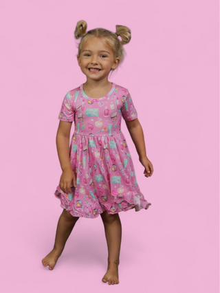 GLAMOUR MAGIC DREAM RUFFLE DRESS