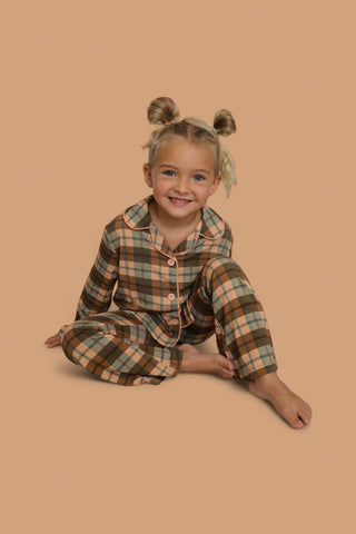 HARVEST TARTAN DREAM GIRL'S FLARE SET