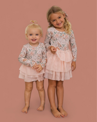 AUTUMN BLOSSOM LONG SLEEVE DREAM TUTU DRESS