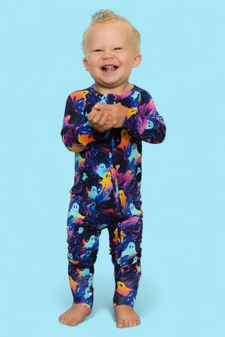 GLOWIN' GHOSTIES DREAM ROMPER