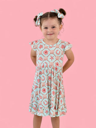 COASTAL COWGIRL CAP SLEEVE DREAM RUFFLE DRESS