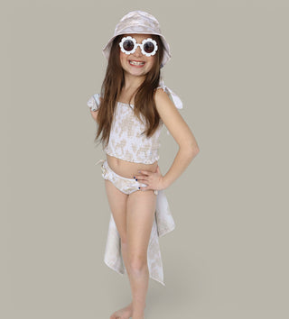 SANDY SHORES DREAM SMOCKED TWO PIECE SWIM SUIT