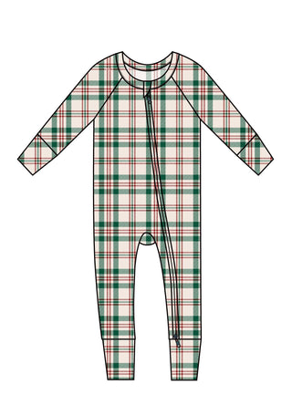 PRE-ORDER FESTIVE FLANNEL DREAM ROMPER SHIPS 09/17-09/26