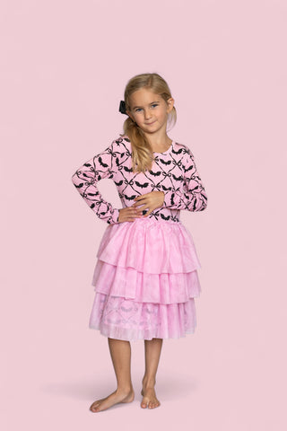 BATTY BOWS LONG SLEEVE DREAM TUTU DRESS
