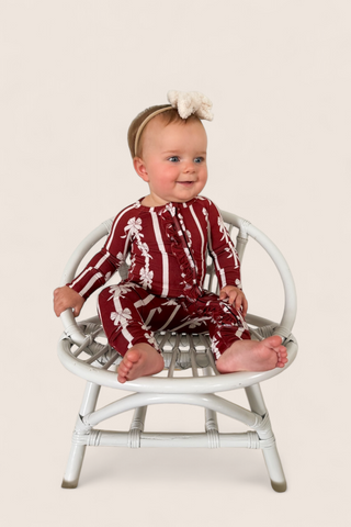 MISTLE-BOWS DREAM RUFFLE ROMPER