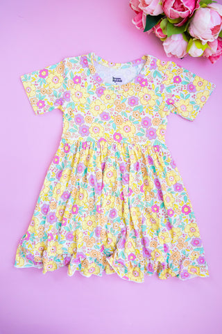 BLOOMIN' WILDFLOWERS DREAM RUFFLE DRESS