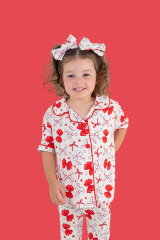 PITCH PERFECT BOWS SHORT SLEEVE DREAM GIRL'S FLARE SET