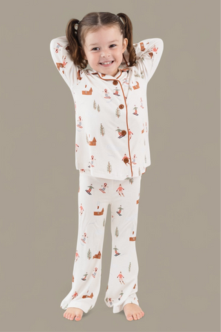 COZY CHALET DREAM GIRL'S FLARE SET