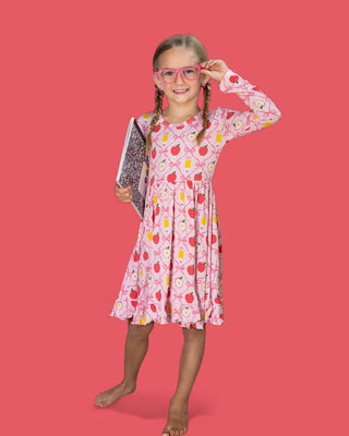 PENCILS & BOWS DREAM RUFFLE DRESS