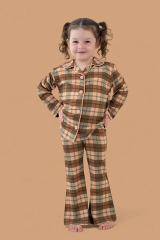 HARVEST TARTAN DREAM GIRL'S FLARE SET
