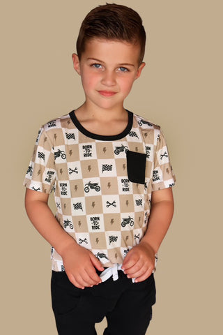 BORN TO RIDE DREAM POCKET TEE