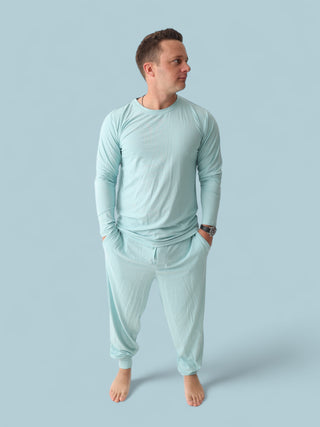 HAZY BLUE RIB MEN'S DREAM JOGGER PANT