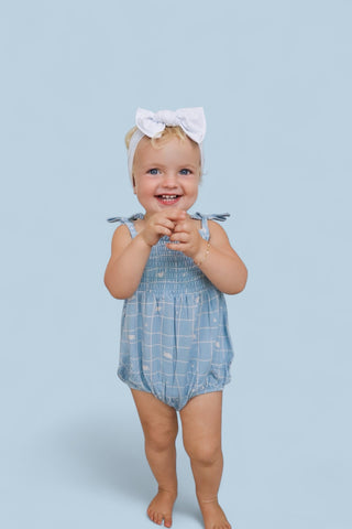 EXCLUSIVE SWEET DREAMS DREAM SPAGHETTI BUBBLE ROMPER