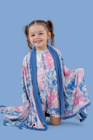 COTTON CANDY TIE DYE DREAM BLANKET