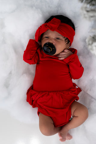 RED DREAM BODYSUIT DRESS