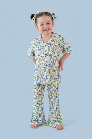 VINTAGE CITRUS TOILE DREAM GIRL'S FLARE SET